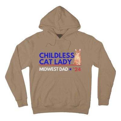 Kamala Harris Tim Walz Harris Waltz 2024 Midwest Dad Hoodie