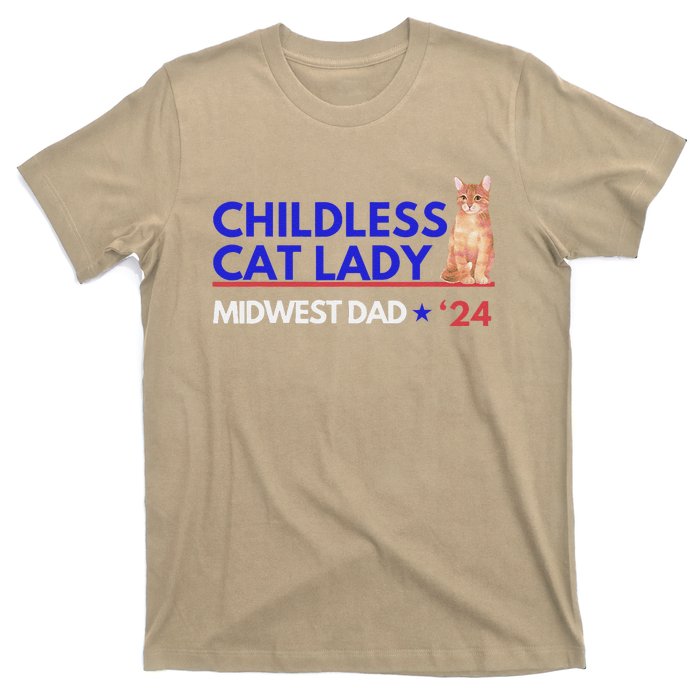 Kamala Harris Tim Walz Harris Waltz 2024 Midwest Dad T-Shirt