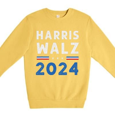 Kamala Harris Tim Walz Ticket 2024 Premium Crewneck Sweatshirt