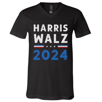 Kamala Harris Tim Walz Ticket 2024 V-Neck T-Shirt