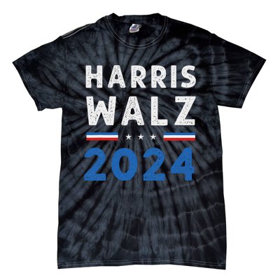 Kamala Harris Tim Walz Ticket 2024 Tie-Dye T-Shirt