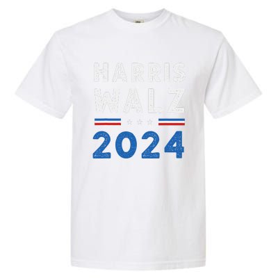 Kamala Harris Tim Walz Ticket 2024 Garment-Dyed Heavyweight T-Shirt