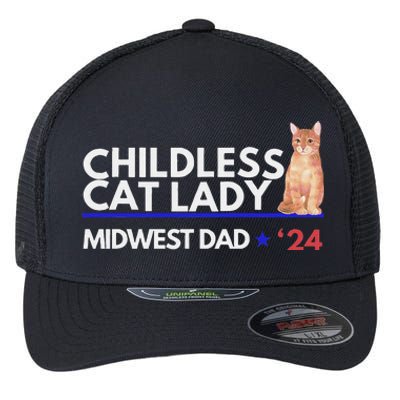 Kamala Harris Tim Walz Harris Waltz 2024 Midwest Dad Flexfit Unipanel Trucker Cap