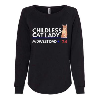 Kamala Harris Tim Walz Harris Waltz 2024 Midwest Dad Womens California Wash Sweatshirt