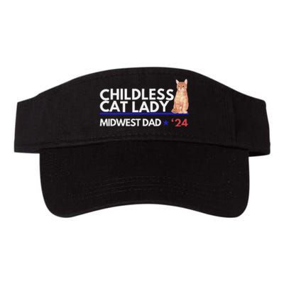 Kamala Harris Tim Walz Harris Waltz 2024 Midwest Dad Valucap Bio-Washed Visor