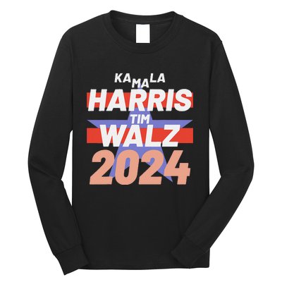 Kamala Harris Tim Walz Usa Presidential Election 2024 Long Sleeve Shirt