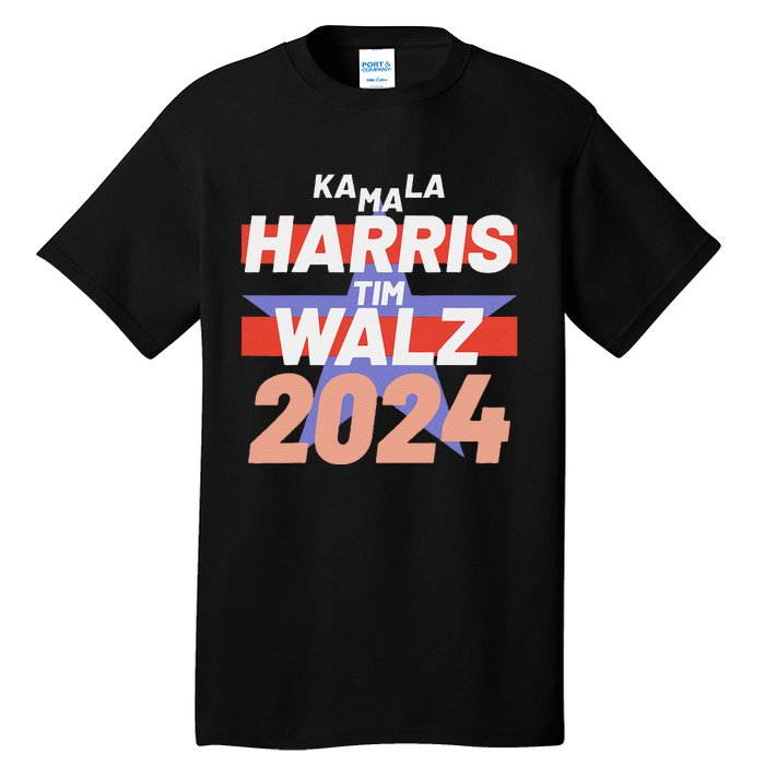 Kamala Harris Tim Walz Usa Presidential Election 2024 Tall T-Shirt