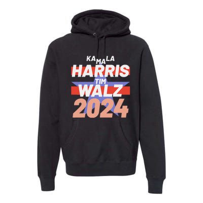 Kamala Harris Tim Walz Usa Presidential Election 2024 Premium Hoodie