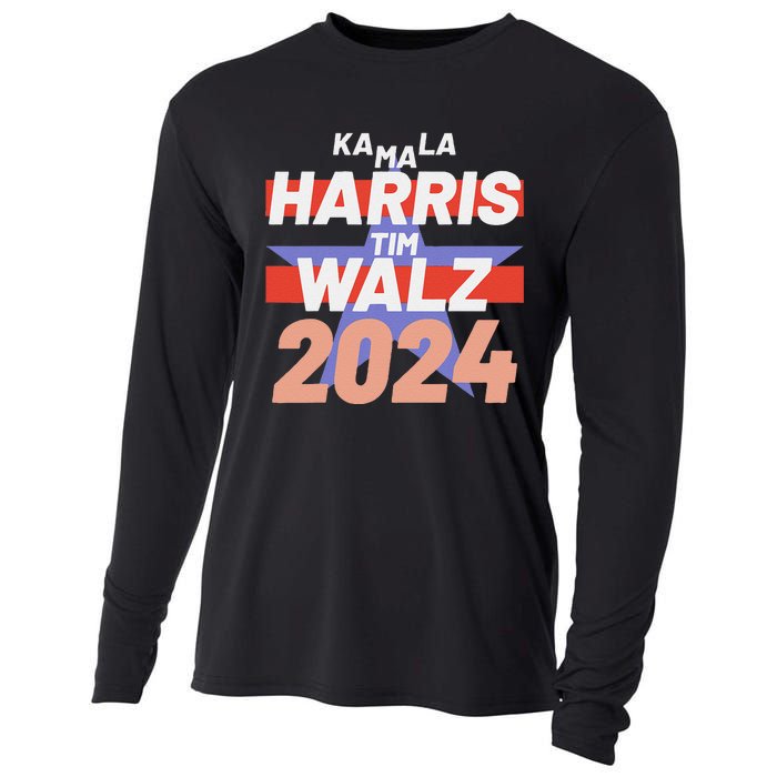 Kamala Harris Tim Walz Usa Presidential Election 2024 Cooling Performance Long Sleeve Crew