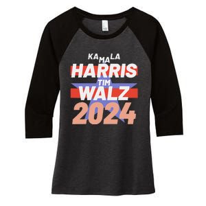 Kamala Harris Tim Walz Usa Presidential Election 2024 Women's Tri-Blend 3/4-Sleeve Raglan Shirt