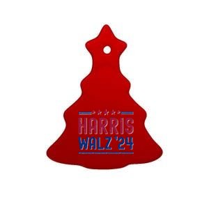 Kamala Harris Tim Walz Waltz Election Party Wear Ceramic Tree Ornament