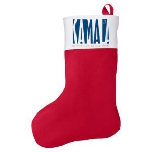 Kamala Harris Tim Walz 2024 Felt Holiday Christmas Stocking