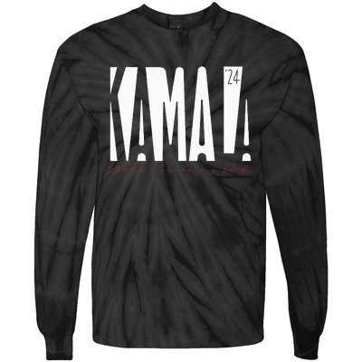 Kamala Harris Tim Walz 2024 Tie-Dye Long Sleeve Shirt