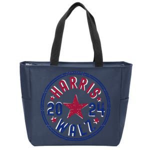 Kamala Harris Tim Walz Waltz Election Party Wear Zip Tote Bag