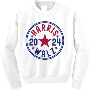 Kamala Harris Tim Walz Waltz Election Party Wear Kids Sweatshirt