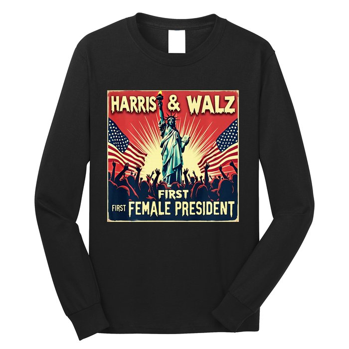 Kamala Harris Tim Walz 2024 Election Long Sleeve Shirt