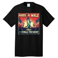 Kamala Harris Tim Walz 2024 Election Tall T-Shirt