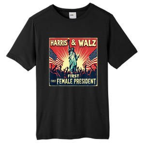 Kamala Harris Tim Walz 2024 Election Tall Fusion ChromaSoft Performance T-Shirt