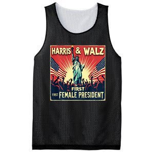 Kamala Harris Tim Walz 2024 Election Mesh Reversible Basketball Jersey Tank