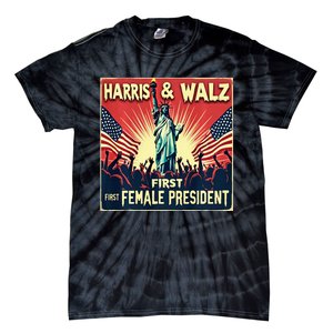 Kamala Harris Tim Walz 2024 Election Tie-Dye T-Shirt