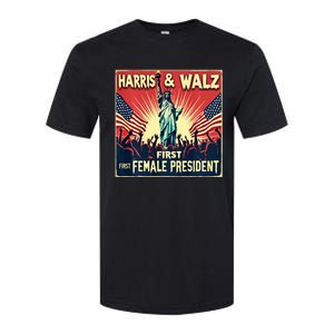 Kamala Harris Tim Walz 2024 Election Softstyle CVC T-Shirt