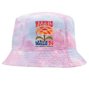 Kamala Harris Tim Walz 2024 Peace Lgbt Harris Walz Waltz Tie-Dyed Bucket Hat