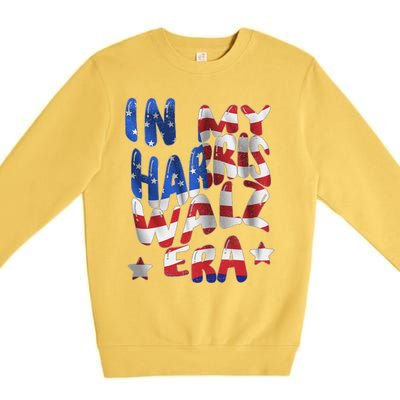 Kamala Harris Tim Walz Waltz Election Party Wear Premium Crewneck Sweatshirt