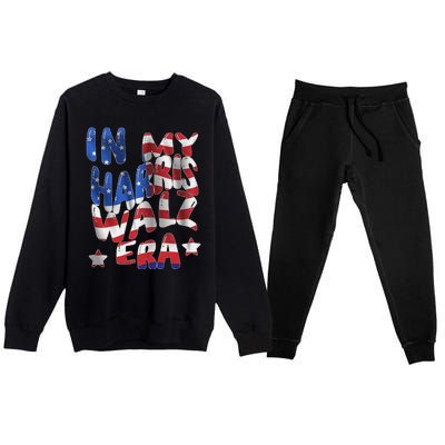 Kamala Harris Tim Walz Waltz Election Party Wear Premium Crewneck Sweatsuit Set