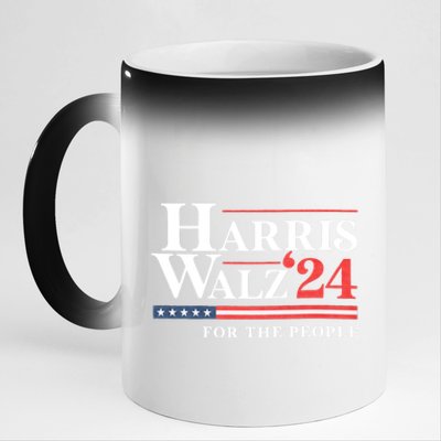 Kamala Harris Tim Walz Waltz For The People 2024 11oz Black Color Changing Mug