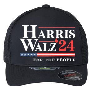 Kamala Harris Tim Walz Waltz For The People 2024 Flexfit Unipanel Trucker Cap