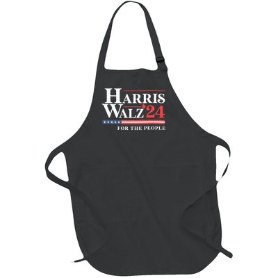 Kamala Harris Tim Walz Waltz For The People 2024 Full-Length Apron With Pockets