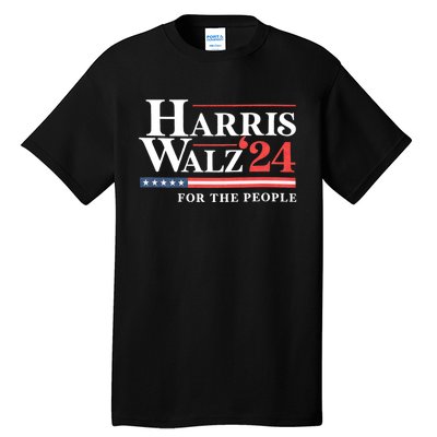 Kamala Harris Tim Walz Waltz For The People 2024 Tall T-Shirt