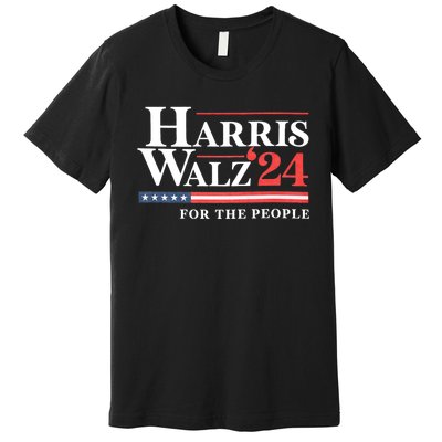 Kamala Harris Tim Walz Waltz For The People 2024 Premium T-Shirt