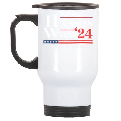 Kamala Harris Tim Walz Waltz For The People 2024 Stainless Steel Travel Mug