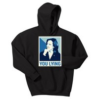 Kamala Harris Trump Debate 2024 Meme I Know You Lying Kids Hoodie