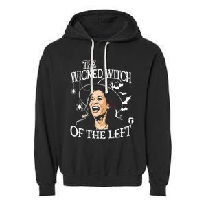 Kamala Harris – The Wicked Witch Of The Left Halloween Garment-Dyed Fleece Hoodie