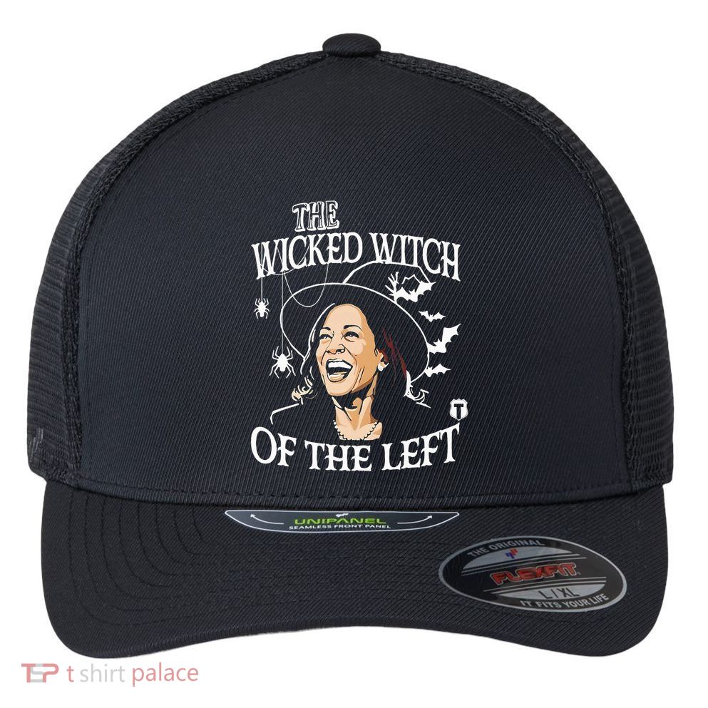 Kamala Harris – The Wicked Witch Of The Left Halloween Flexfit Unipanel Trucker Cap
