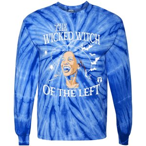 Kamala Harris – The Wicked Witch Of The Left Halloween Tie-Dye Long Sleeve Shirt