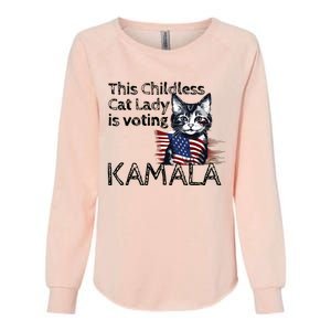 Kamala Harris This Crazy Cat Lady Is Voting Kamala Womens California Wash Sweatshirt