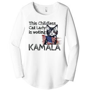 Kamala Harris This Crazy Cat Lady Is Voting Kamala Women's Perfect Tri Tunic Long Sleeve Shirt