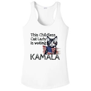 Kamala Harris This Crazy Cat Lady Is Voting Kamala Ladies PosiCharge Competitor Racerback Tank