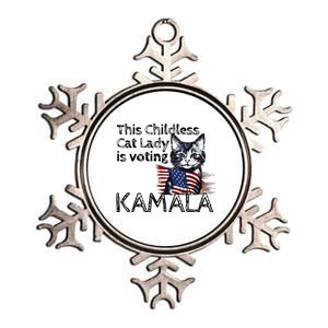 Kamala Harris This Crazy Cat Lady Is Voting Kamala Metallic Star Ornament