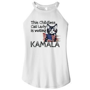 Kamala Harris This Crazy Cat Lady Is Voting Kamala Women's Perfect Tri Rocker Tank