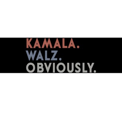 Kamala Harris Tim Walz Obviously Vote Harris Waltz 2024 Bumper Sticker