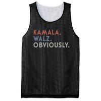 Kamala Harris Tim Walz Obviously Vote Harris Waltz 2024 Mesh Reversible Basketball Jersey Tank