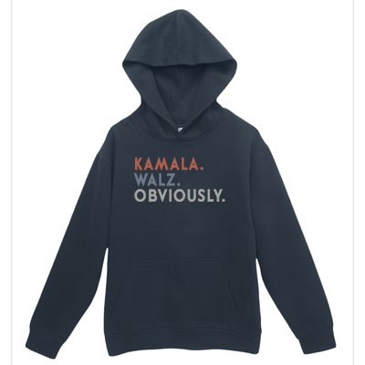 Kamala Harris Tim Walz Obviously Vote Harris Waltz 2024 Urban Pullover Hoodie