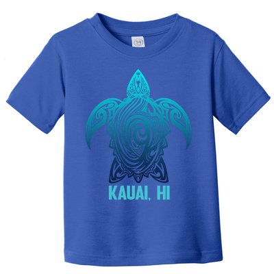 Kauai Hawaii Tribal Sea Turtle Hawaiian Surfer Scuba Diving Gift Toddler T-Shirt