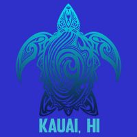 Kauai Hawaii Tribal Sea Turtle Hawaiian Surfer Scuba Diving Gift Women's V-Neck T-Shirt