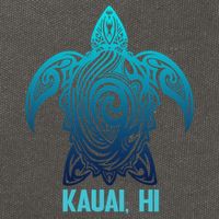 Kauai Hawaii Tribal Sea Turtle Hawaiian Surfer Scuba Diving Gift Cotton Canvas Backpack