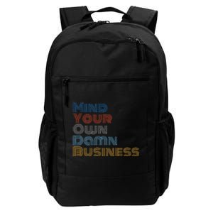 Kamala Harris Tim Walz 2024 Mind Your Own Damn Business Daily Commute Backpack